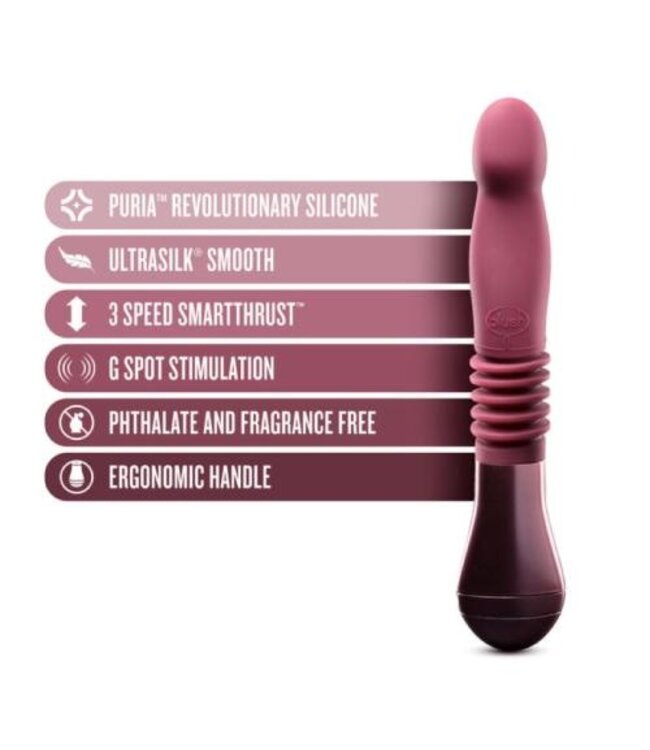 Temptasia - Trixie Stotende Dildo - Wijnrood