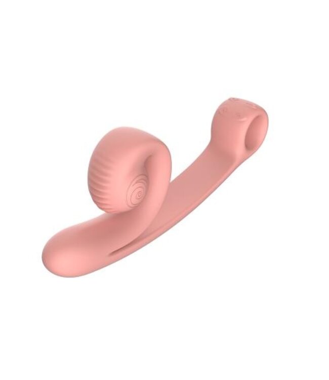 Snail Vibe Curve Duo Vibrator - Peachy Pink