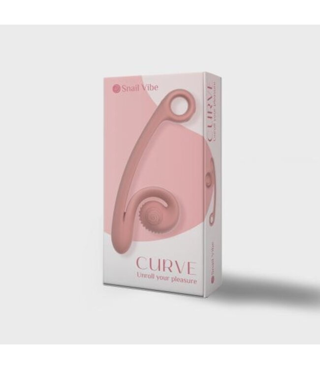 Snail Vibe Curve Duo Vibrator - Peachy Pink