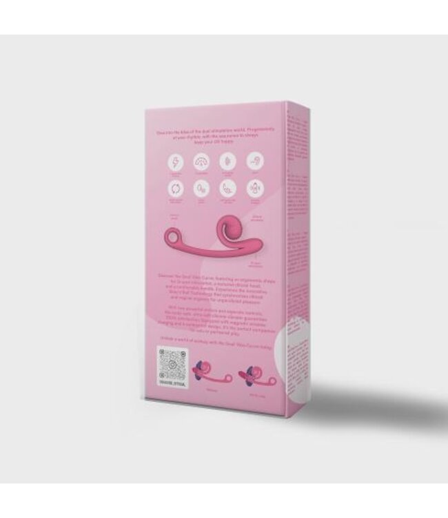 Snail Vibe Curve Duo Vibrator - Roze
