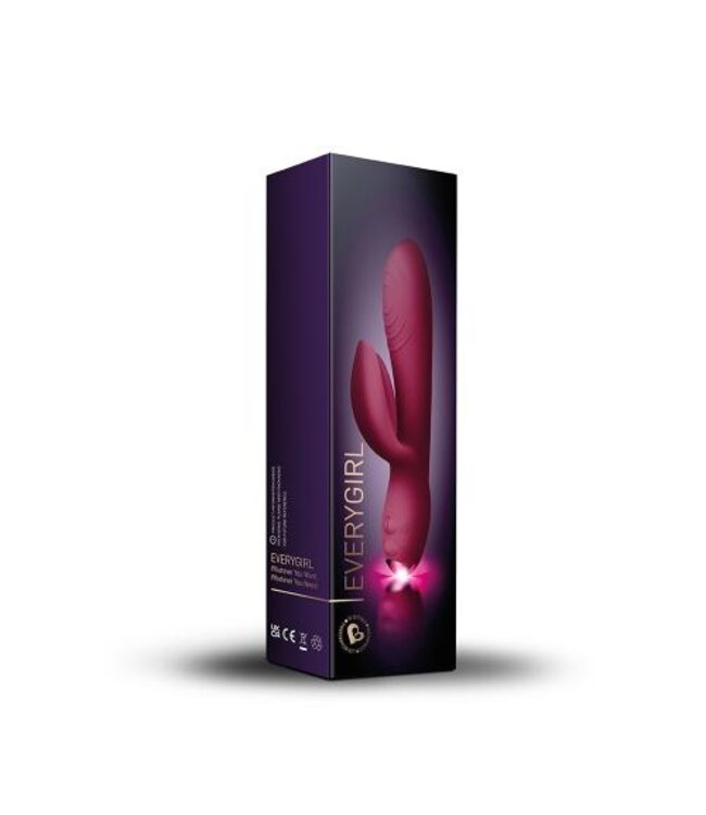 EveryGirl Rabbit Vibrator - Burgundy