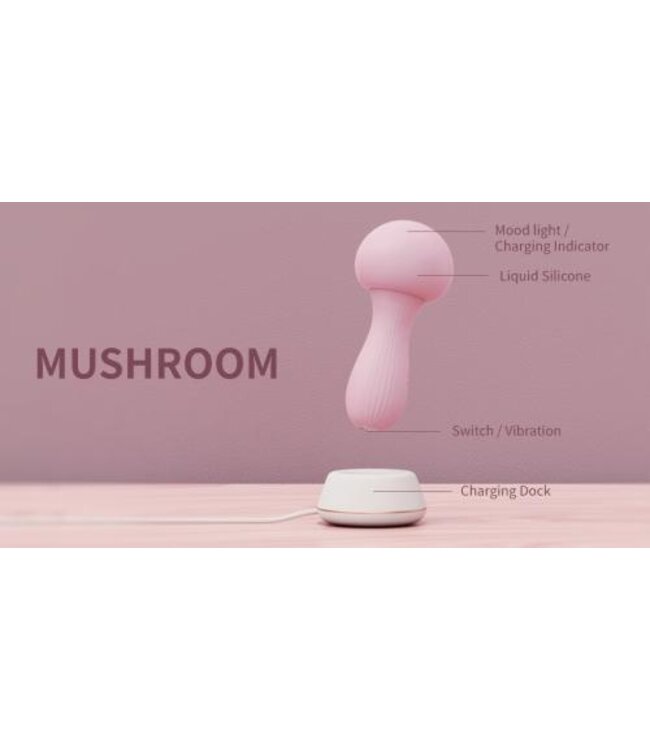 OTOUCH - Mushroom Siliconen Wand Vibrator - Roze