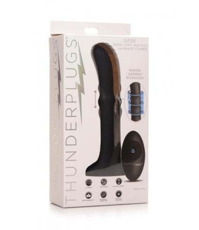 Thunderplugs - Anaal Vibrator Met Bewegende Schacht