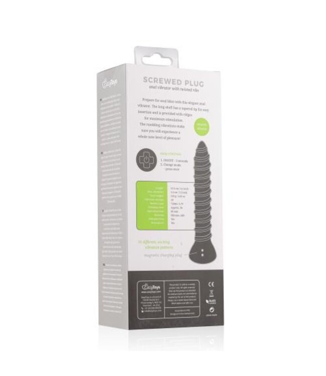 Screwed Plug Anaal Vibrator - Large