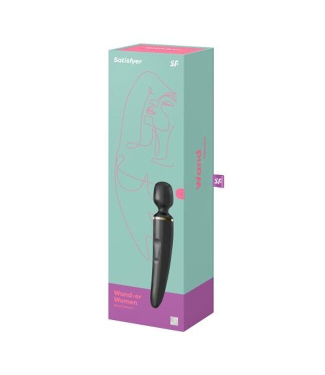 Satisfyer Wand-er Woman - Zwart/Goud