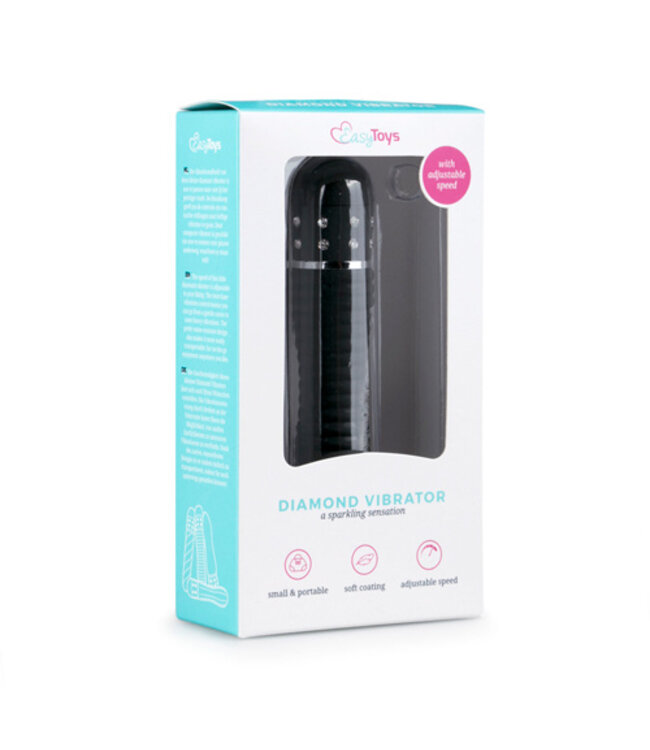Mini Vibrator Geribbeld - Zwart
