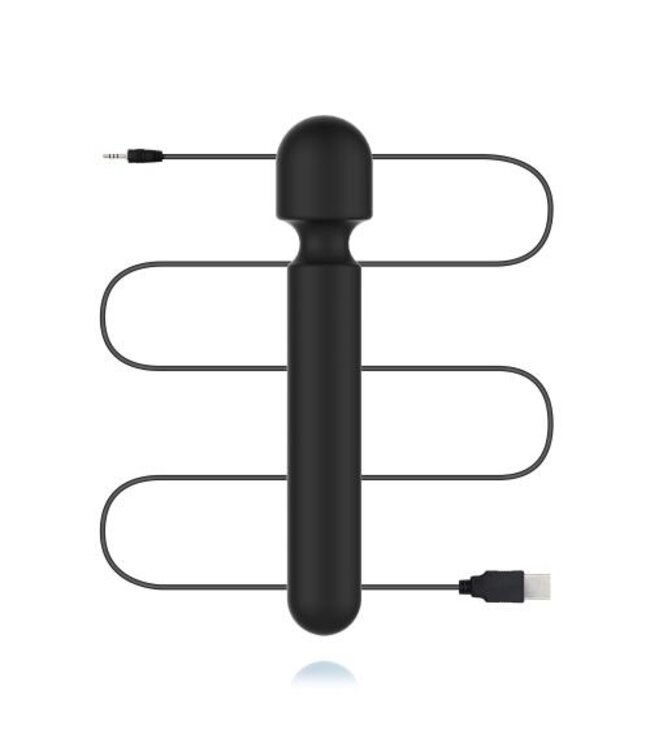 BLAQ - Digitale Super Wand Vibrator - Zwart