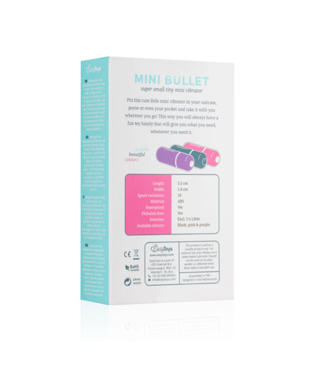 Bullet vibrator met 10 snelheden - roze