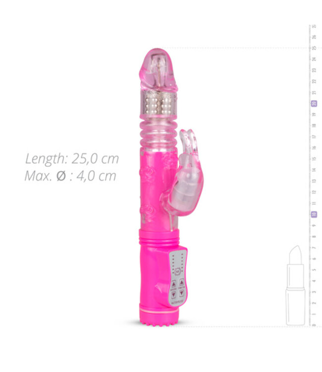 EasyToys Stotende Rabbit Vibrator - Roze