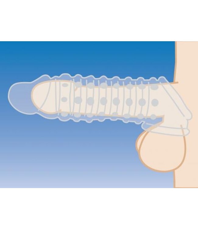 Size Matters - Penis Verlengende Sleeve - Transparant