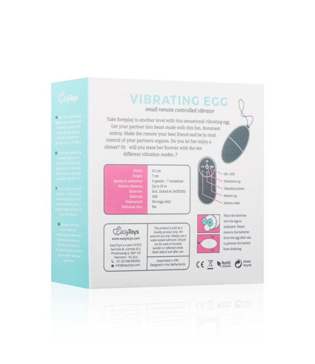 EasyToys - Vibratie Ei - Roze