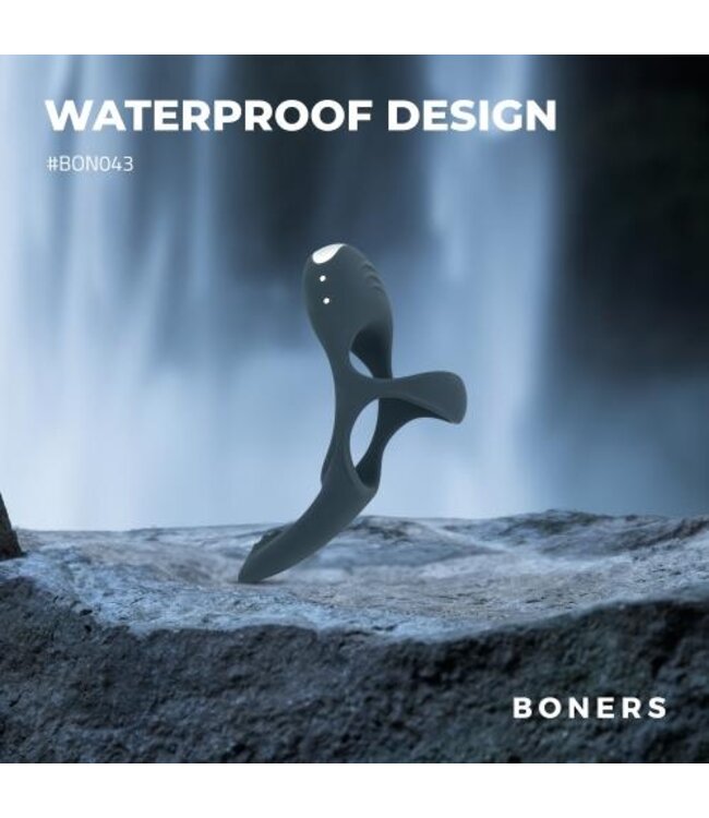 Boners Triple Cockring - Blauw