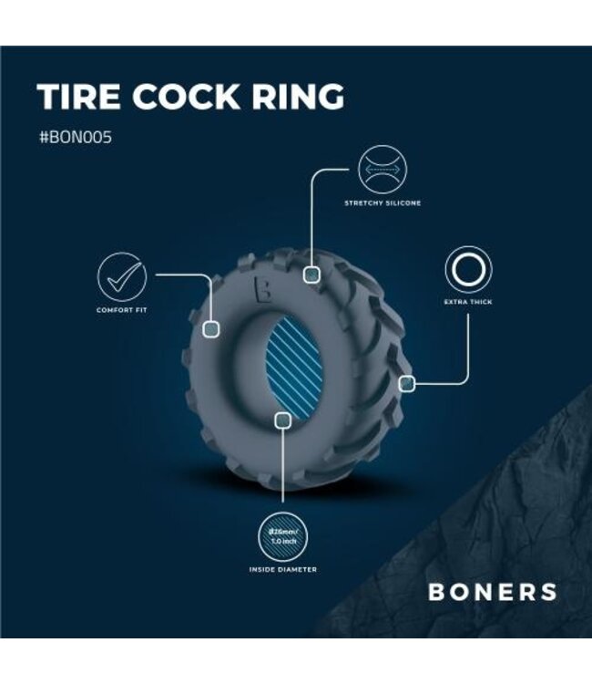 Boners Band Cockring - Grijs