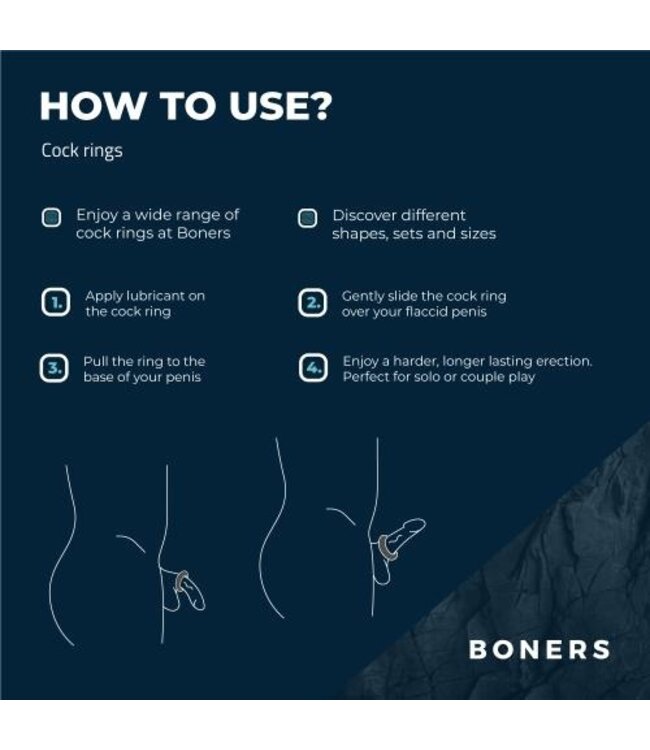 Boners Hexagon Cockring Met Stalen Kogels