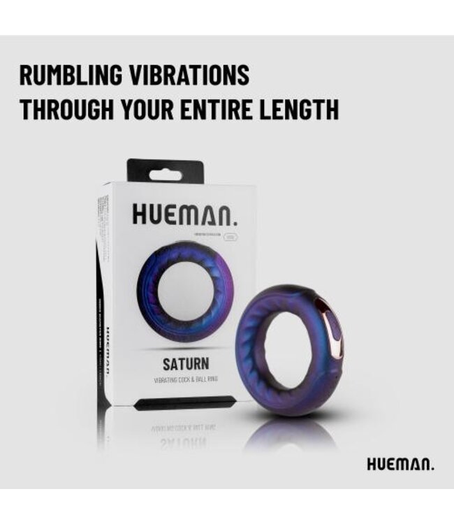 Hueman - Saturn Vibrerende Cock/Ball Ring