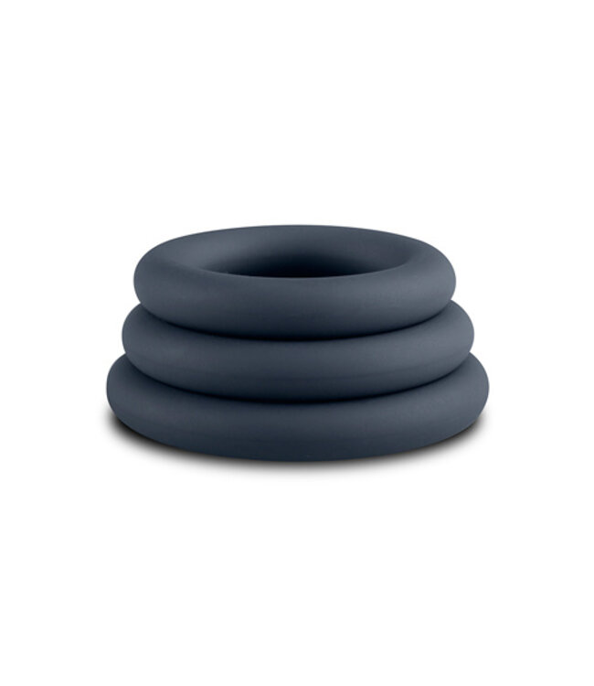 Boners 3-Delige Cockringen Set - Grijs