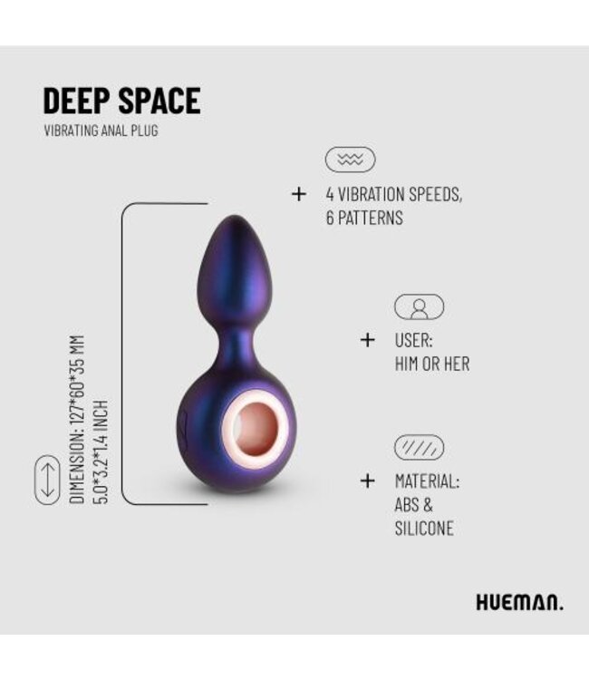 Hueman - Deep Space Vibrerende Anaal Plug