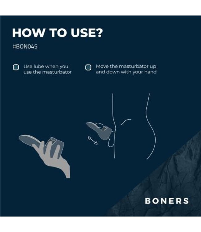 Boners Elektrische Masturbator - Blauw