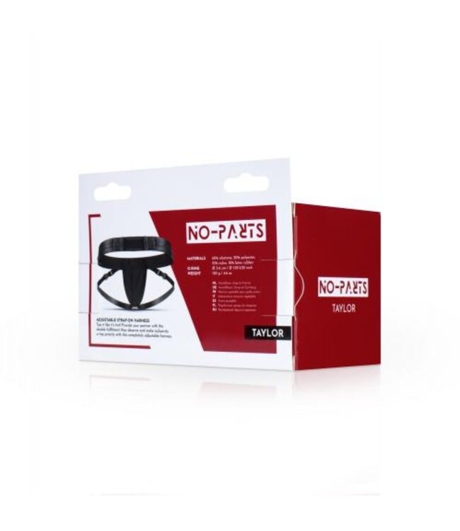 No-Parts - Taylor Adjustable Strap On Harnas Met Dubbele O-Ring