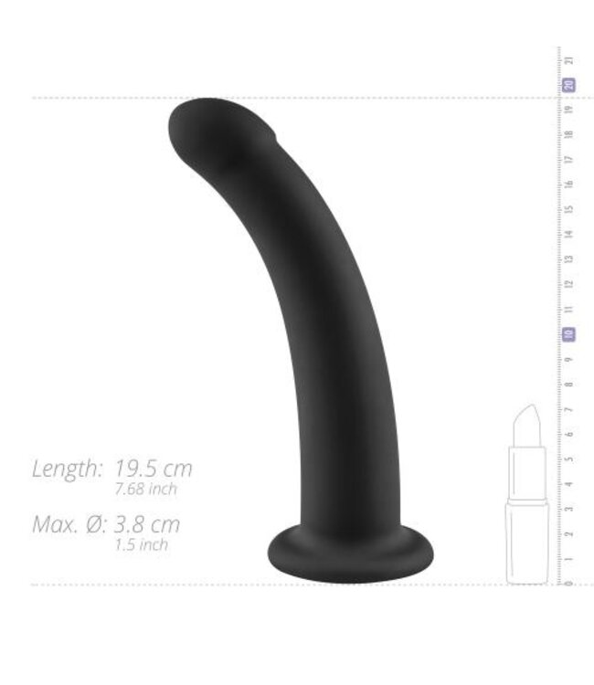 No-Parts - Parker Dildo 19.5 cm - Zwart