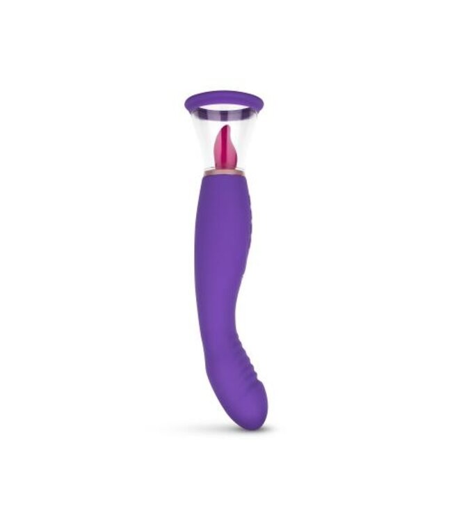 Pleasure Pump Met G-Spot Vibrator - Paars