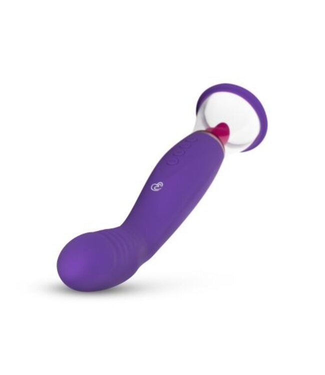 Pleasure Pump Met G-Spot Vibrator - Paars