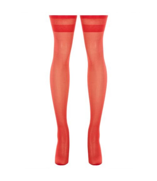 Kousen Met Brede Rand - Rood