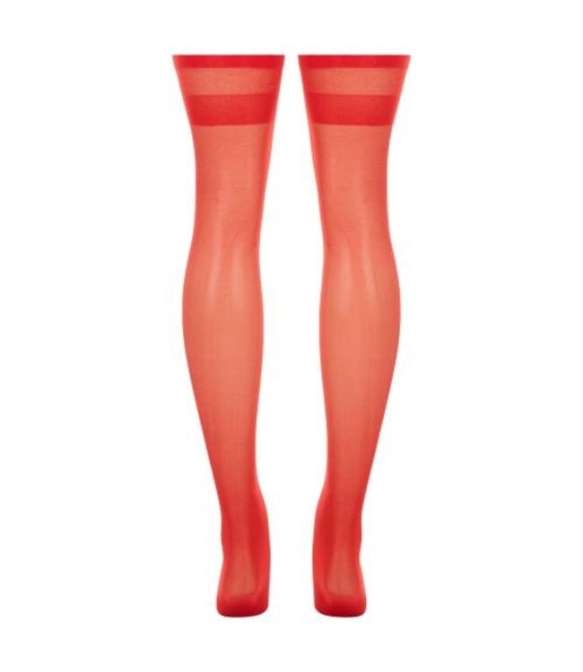 Kousen Met Brede Rand - Rood