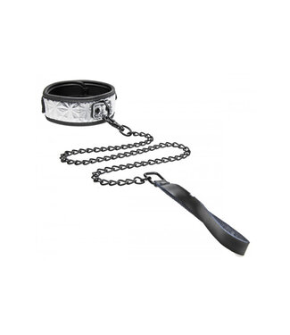 Master Series Platinum Bound Halsband Met Riem