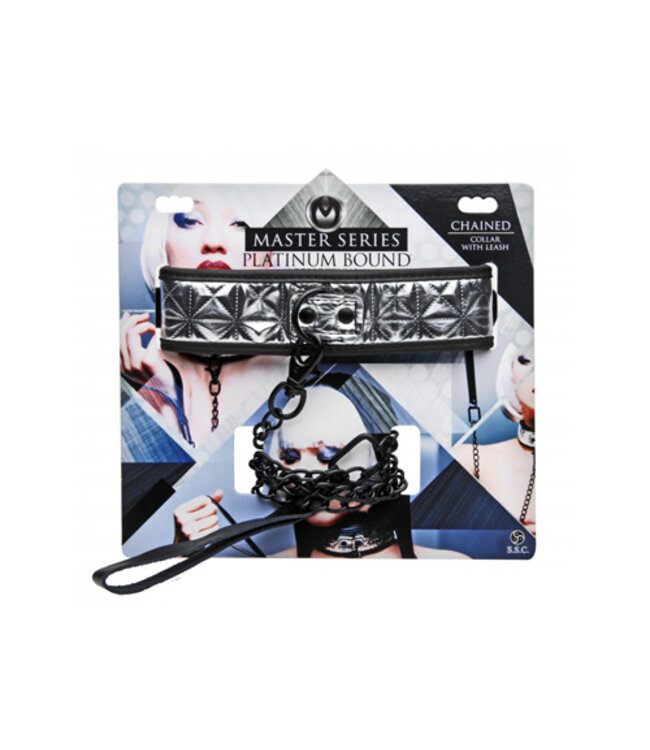 Platinum Bound Halsband Met Riem