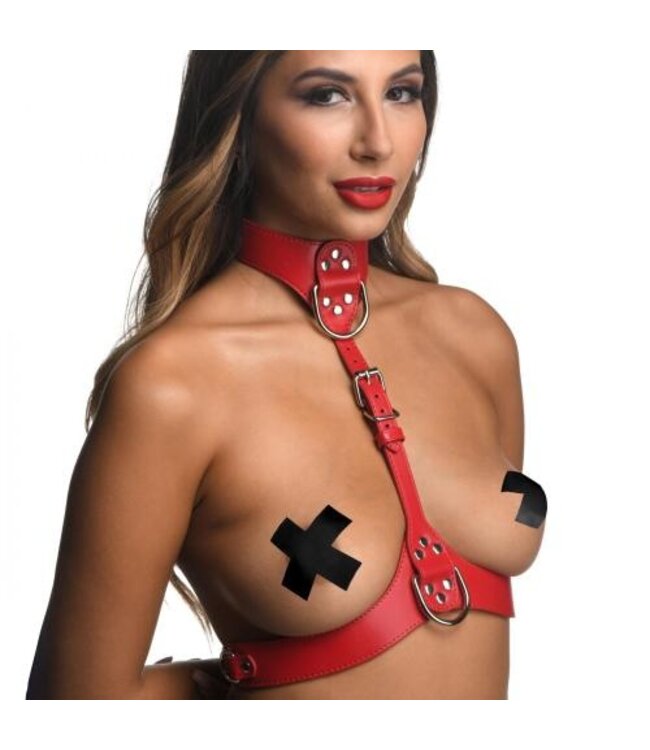 Female Chest Harnas - Rood