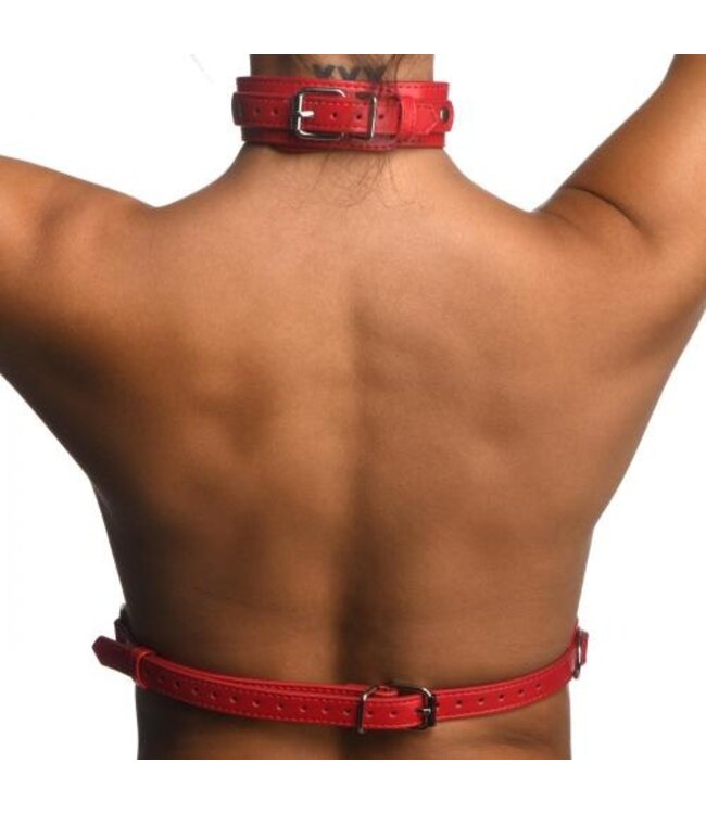 Female Chest Harnas - Rood