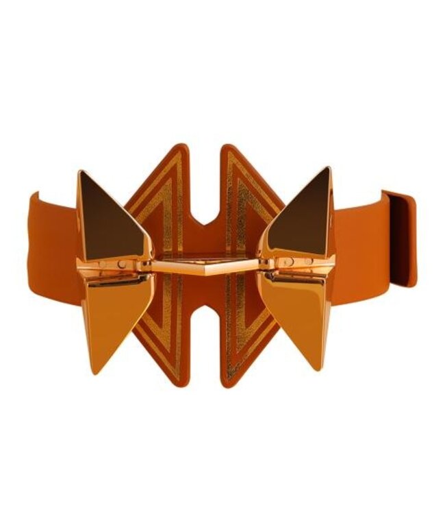 LOCKINK - Posture Luxe Collar en Lijn - bruin