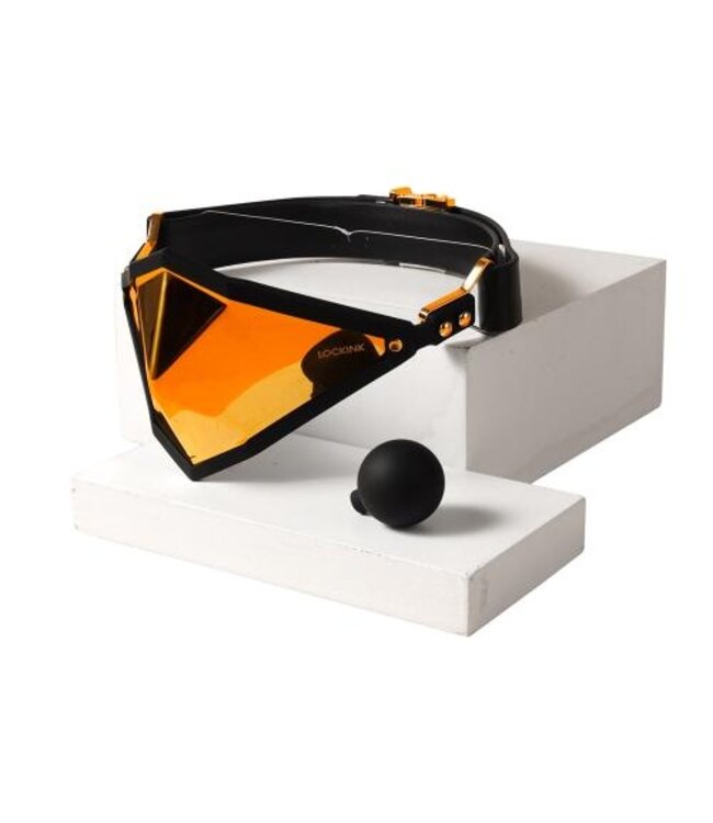 LOCKINK - Gouden Punker Muilkorf Gag Set