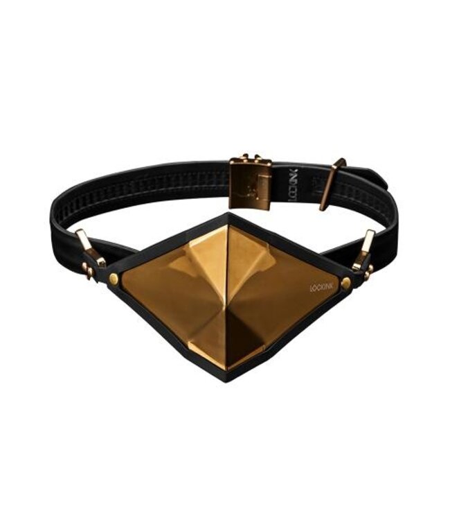 LOCKINK - Gouden Punker Muilkorf Gag Set