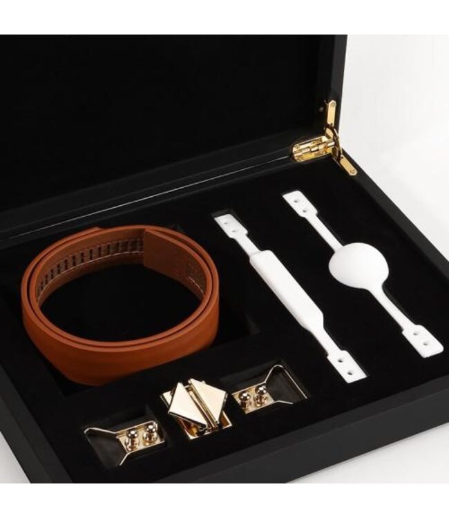 LOCKINK - Ball-Gag & Gag-bite Set - bruin