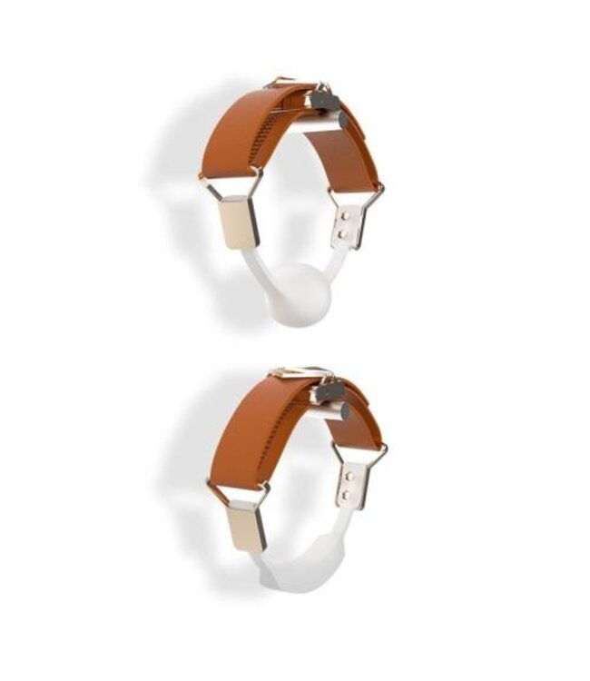 LOCKINK - Ball-Gag & Gag-bite Set - bruin