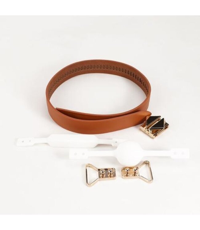 LOCKINK - Ball-Gag & Gag-bite Set - bruin