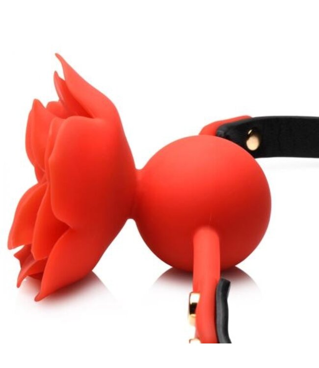 Blossom Siliconen Roos Gag - Rood