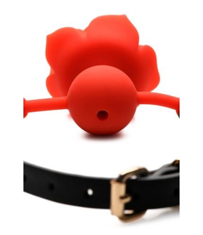 Blossom Siliconen Roos Gag - Rood