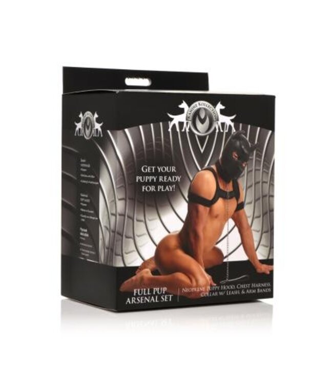 Complete Puppy Bondage Set - Zwart