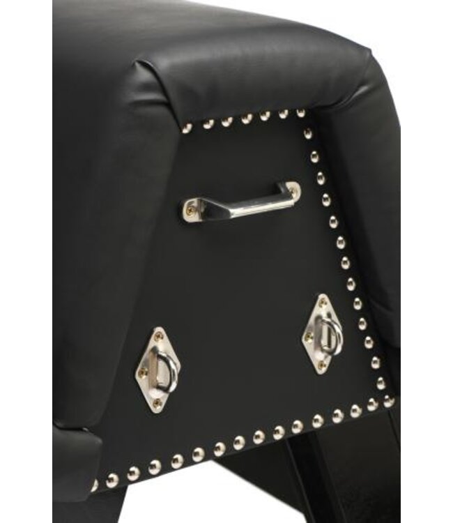 Bareback Submission Horse Bondage Bank - Zwart