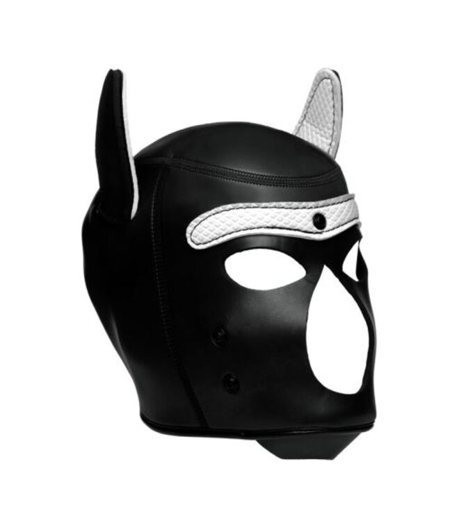 Spike Puppy BDSM Hood - Zwart/Wit