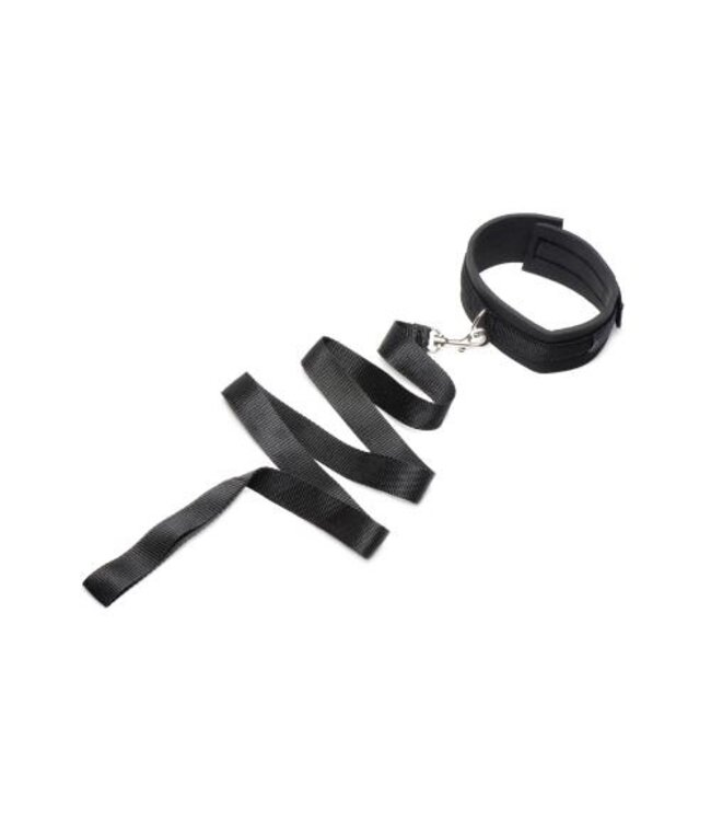 Riem en Halsband set - Zwart