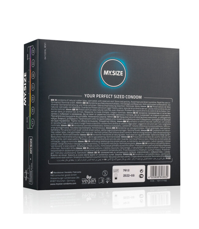MY.SIZE Pro 53 mm Condooms - 36 stuks