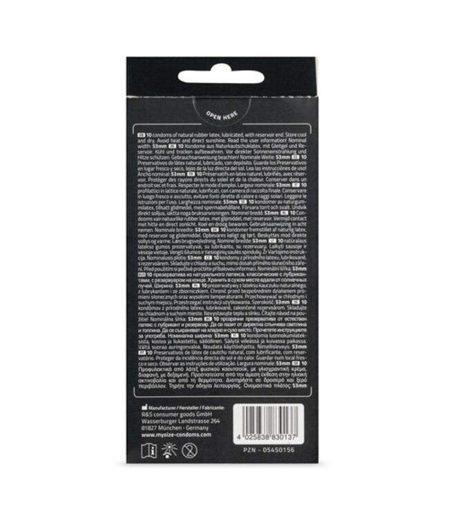 MY.SIZE Pro 53 mm Condooms - 10 stuks