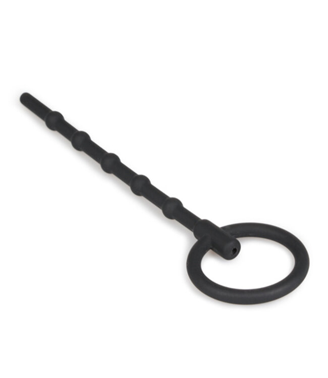 Lange Holle Dilator Met Grote Trekring - Zwart