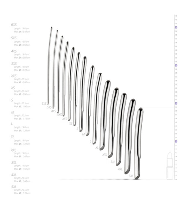 Sinner - Metalen Dilator Set - 14 Stuks