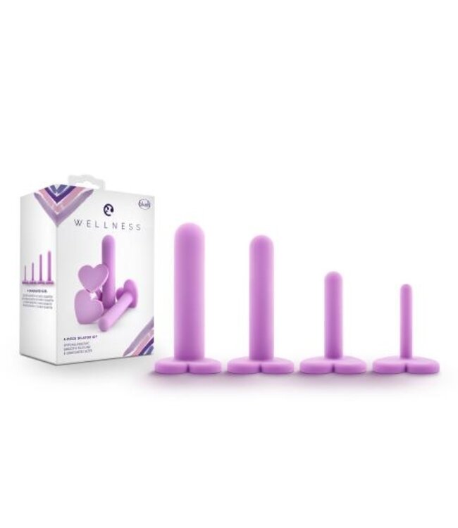 Wellness - Siliconen Vagina Dilator Set - Paars