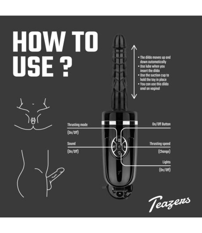 Teazers Stotende en Vibrerende Dildo